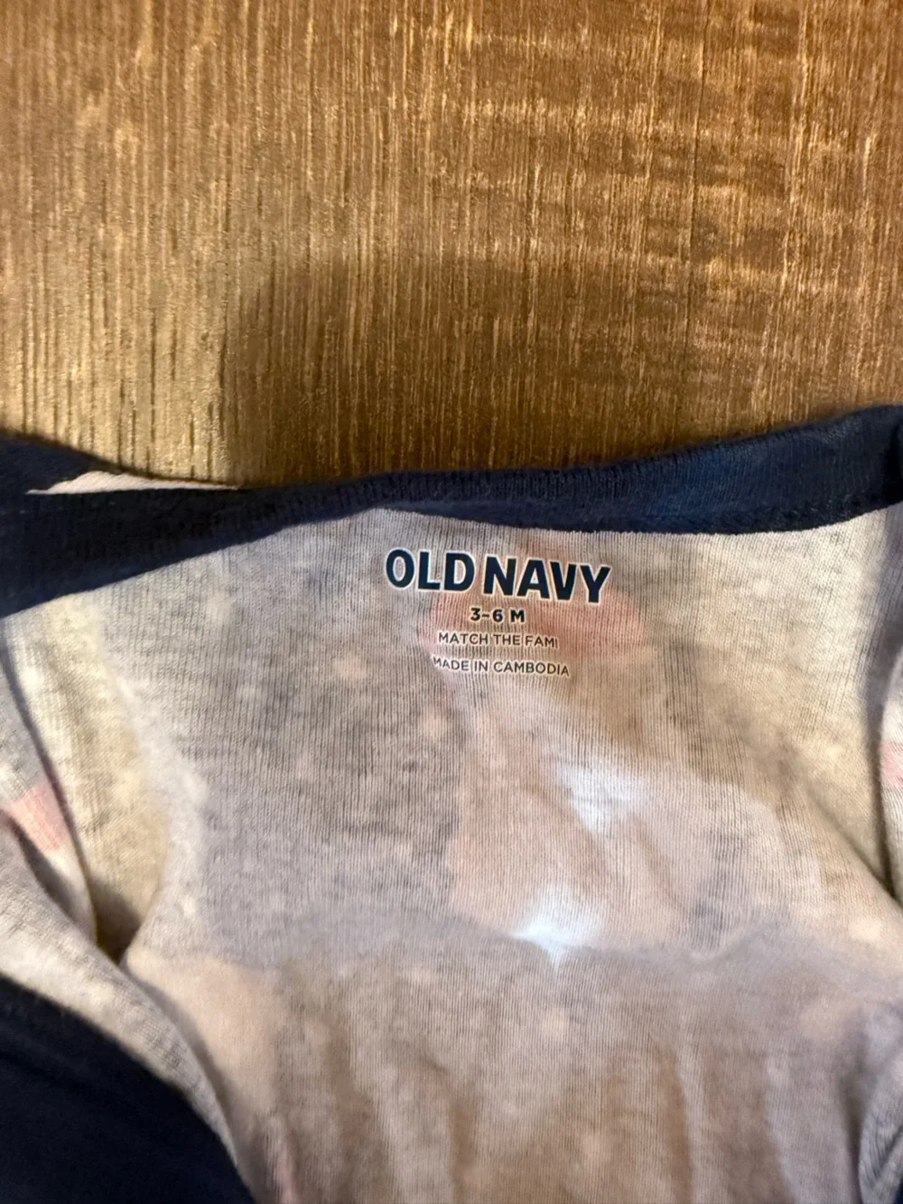 Old Navy Navy Santa Print Kids One-Piece Footie Pajamas
